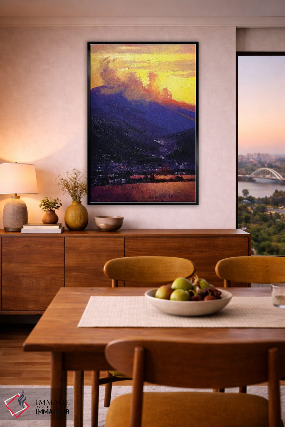 تابلو انتزاعی رنگ های روشن جنوب ترکیه اثر اندریی کووالیک - D6B