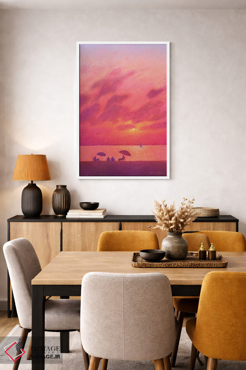 تابلو دکوراتیو غروب در دریا اثر اندریی کووالیک - D5W