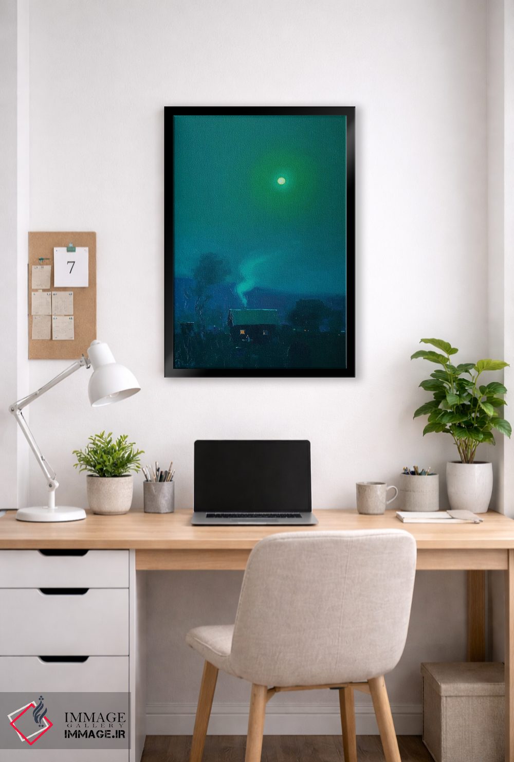 تابلو دکوراتیو شب مهتابی رمانتیک اثر اندریی کووالیک - D5B