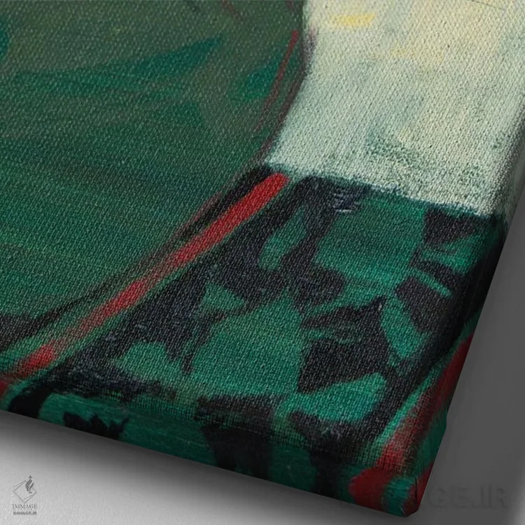 تابلو دکوراتیو گل های پاییزی اثر اندریی کووالیک - نمای نزدیک بافت بوم