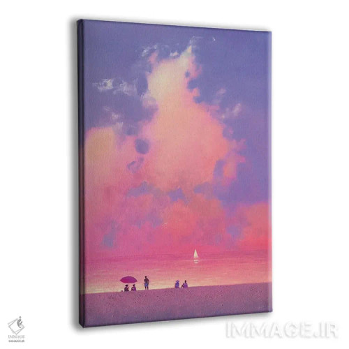 تابلو دکوراتیو عصر روشن در کنار دریا اثر اندریی کووالیک - نمای پرسپکتیو محصول