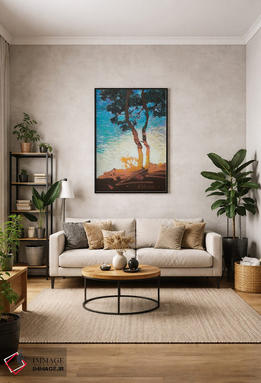 تابلو انتزاعی طرح آفتابی در ترکیه اثر اندریی کووالیک - D2B