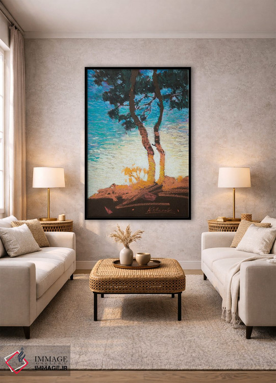 تابلو انتزاعی طرح آفتابی در ترکیه اثر اندریی کووالیک - D3B