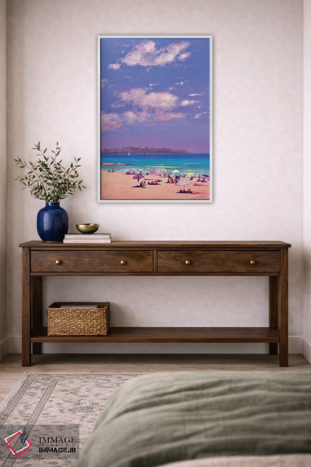 تابلو دکوراتیو یک روز تابستانی در دریا، آلیکانته اسپانیا اثر اندریی کووالیک - D3W
