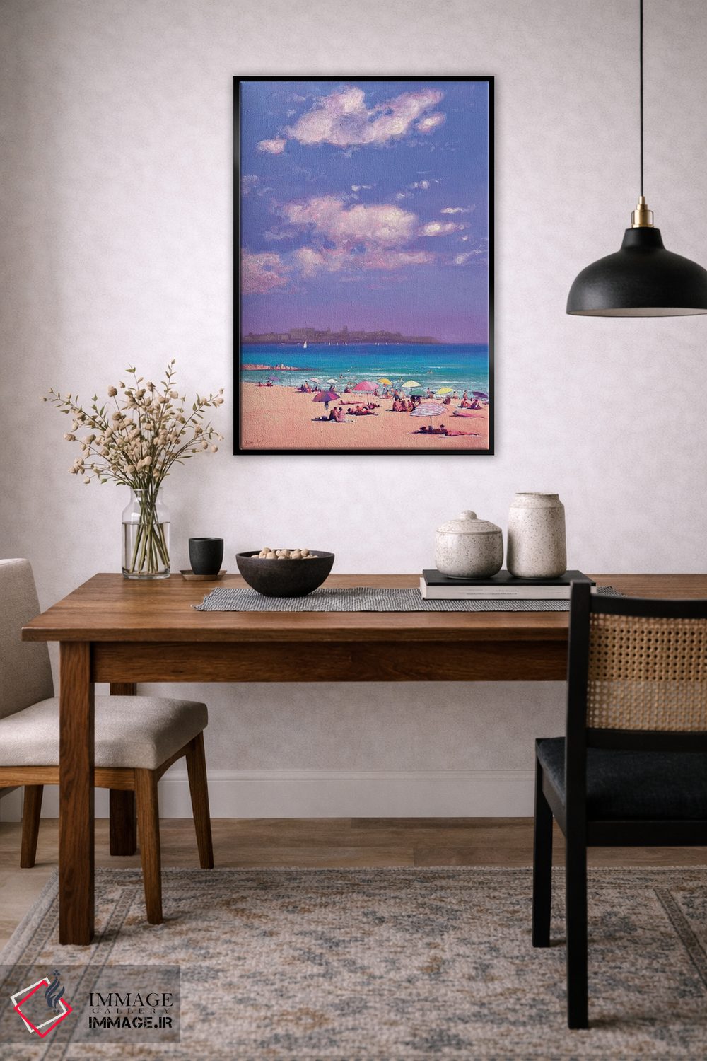 تابلو دکوراتیو یک روز تابستانی در دریا، آلیکانته اسپانیا اثر اندریی کووالیک - D4B