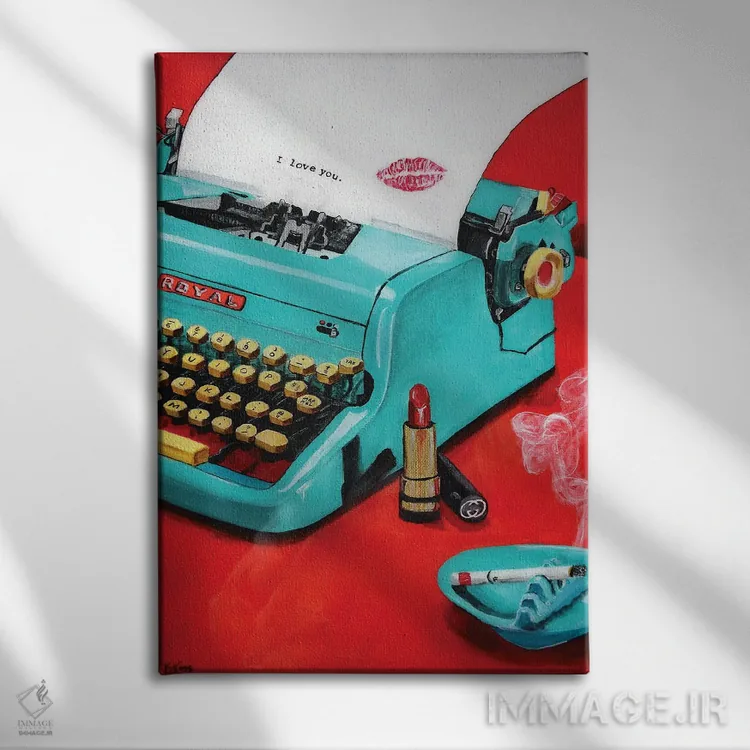 تابلو دکوراتیو برایم بنویس اثر کریستین ووس - نمای روبهرو روی دیوار