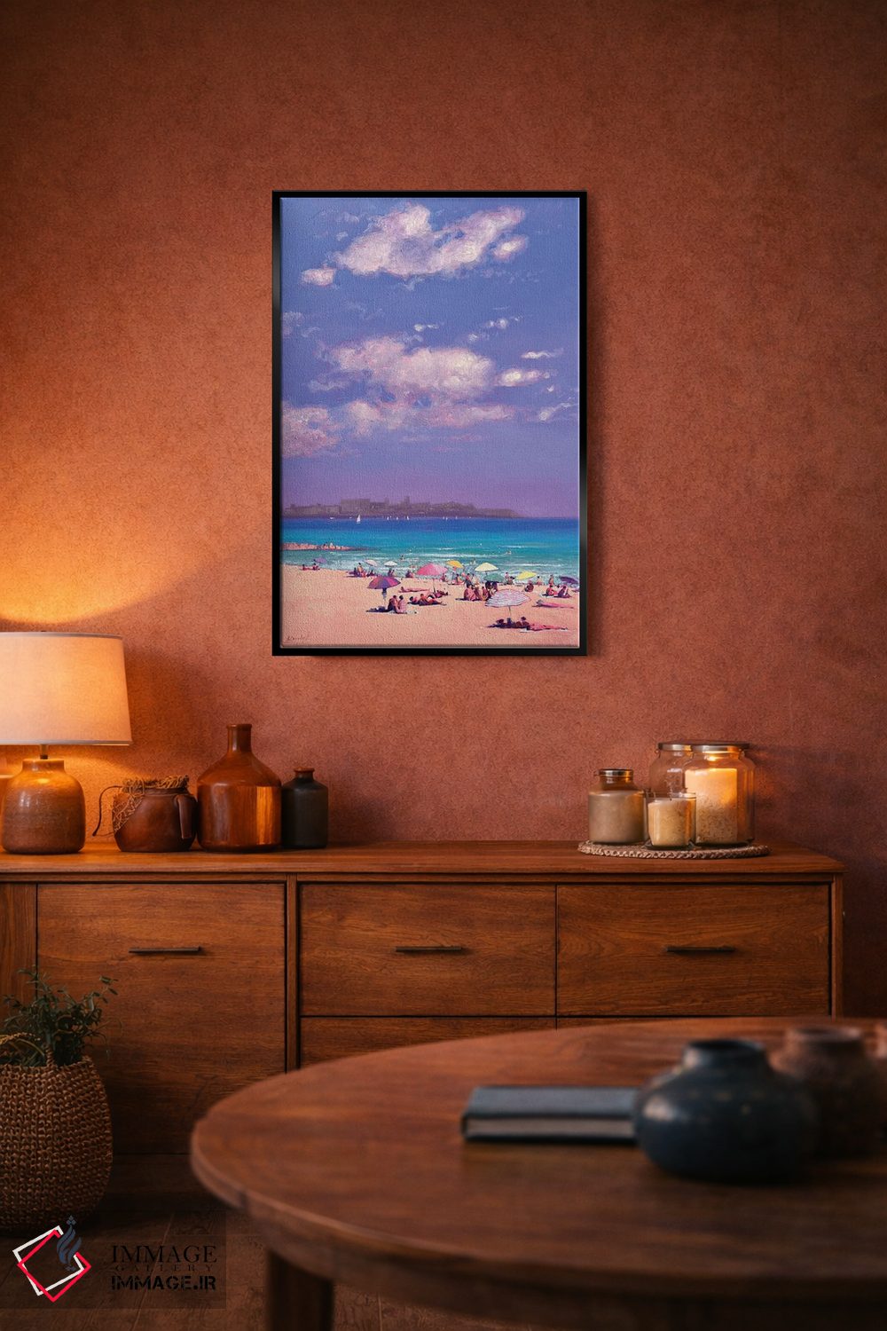 تابلو دکوراتیو یک روز تابستانی در دریا، آلیکانته اسپانیا اثر اندریی کووالیک - D5B