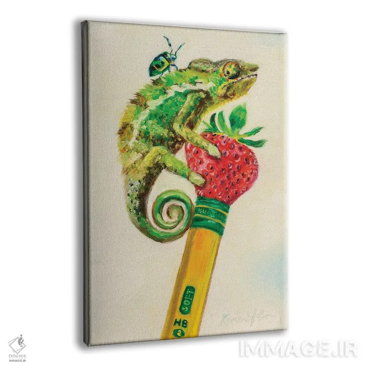 تابلو دکوراتیو تیکون دریگوانا اثر کارن وبر - نمای پرسپکتیو محصول