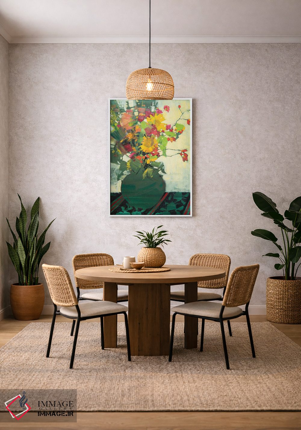 تابلو دکوراتیو گل های پاییزی اثر اندریی کووالیک - D4W