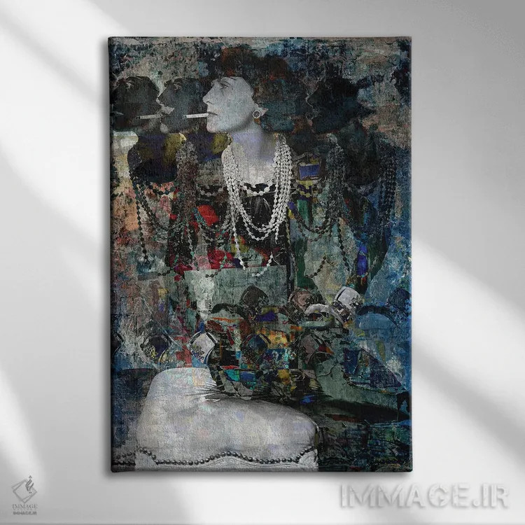 تابلو دکوراتیو کوکو شنل اثر کارین ورمیر - نمای روبهرو روی دیوار