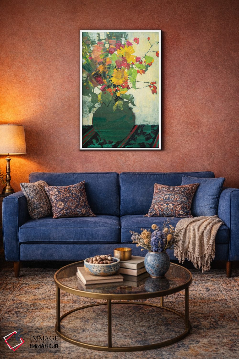 تابلو دکوراتیو گل های پاییزی اثر اندریی کووالیک - D5W