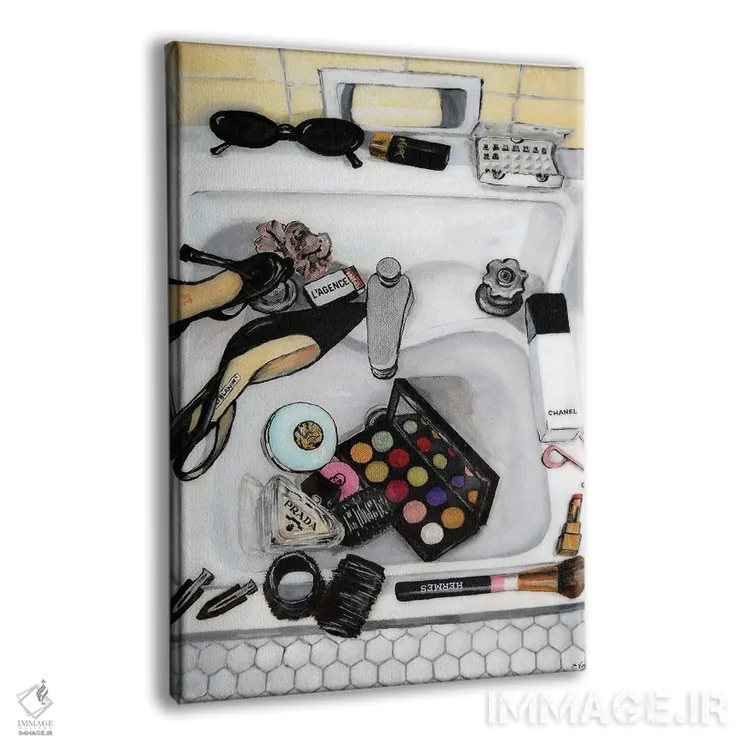 تابلو دکوراتیو سینک حمام اثر کریستین ووس - نمای پرسپکتیو محصول