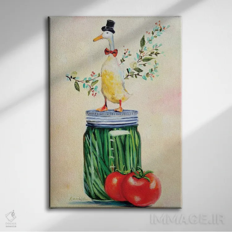 تابلو دکوراتیو آقای پیکل شگفت انگیز اثر کارن وبر - نمای روبهرو روی دیوار