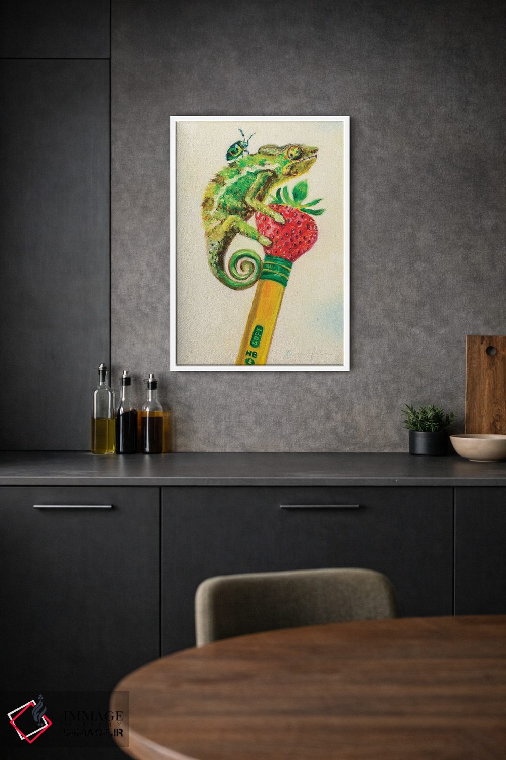 تابلو دکوراتیو تیکون دریگوانا اثر کارن وبر - D1W