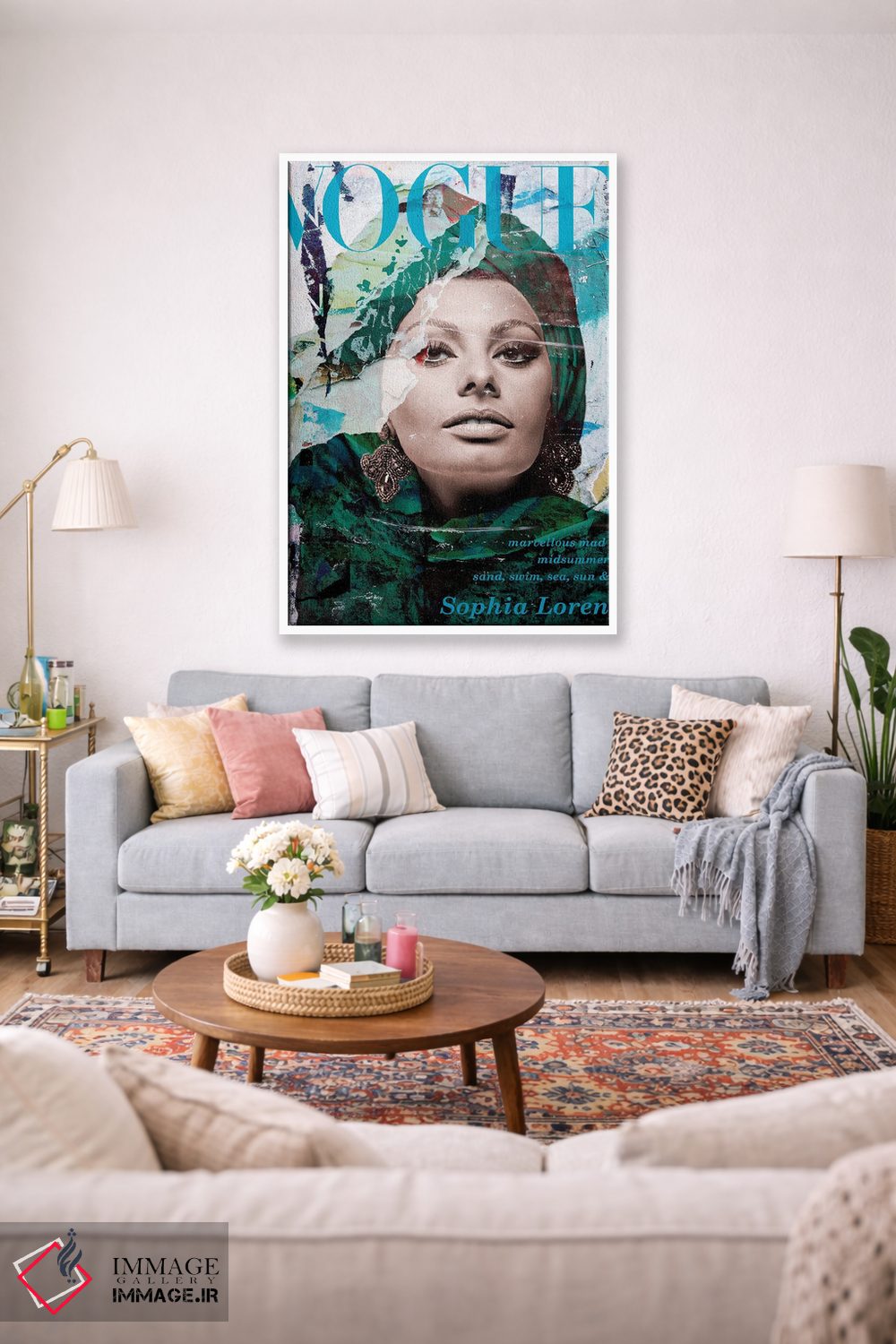 تابلو دکوراتیو سوفیا لورن اثر کارین ورمیر - D1W