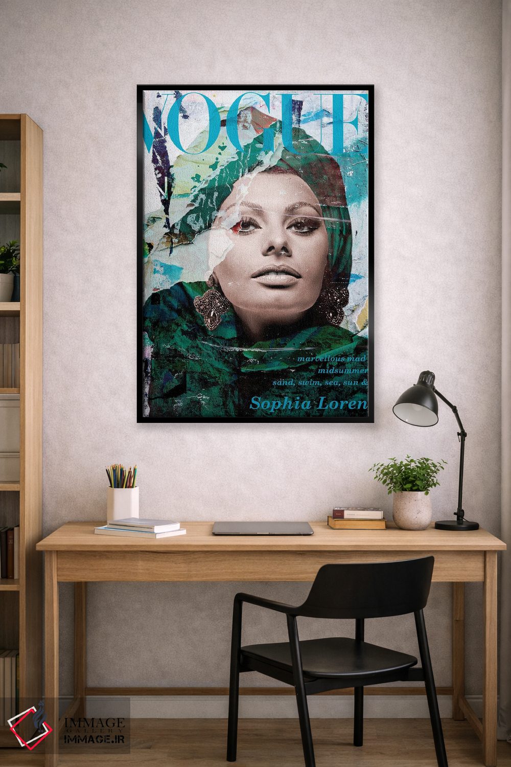 تابلو دکوراتیو سوفیا لورن اثر کارین ورمیر - D2B