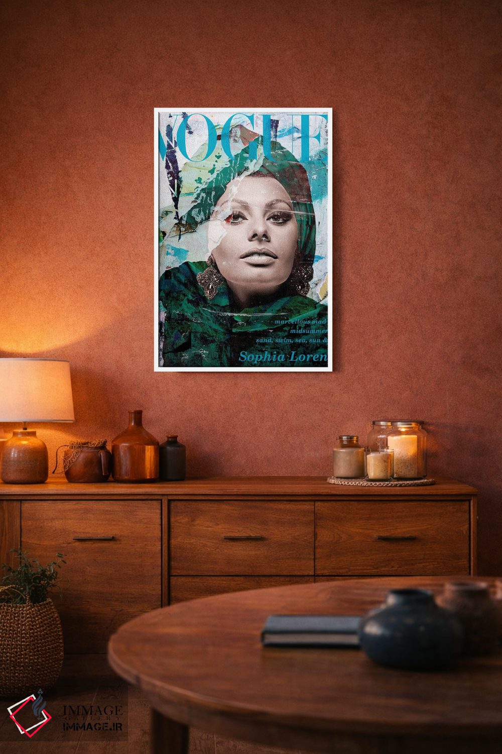 تابلو دکوراتیو سوفیا لورن اثر کارین ورمیر - D3W