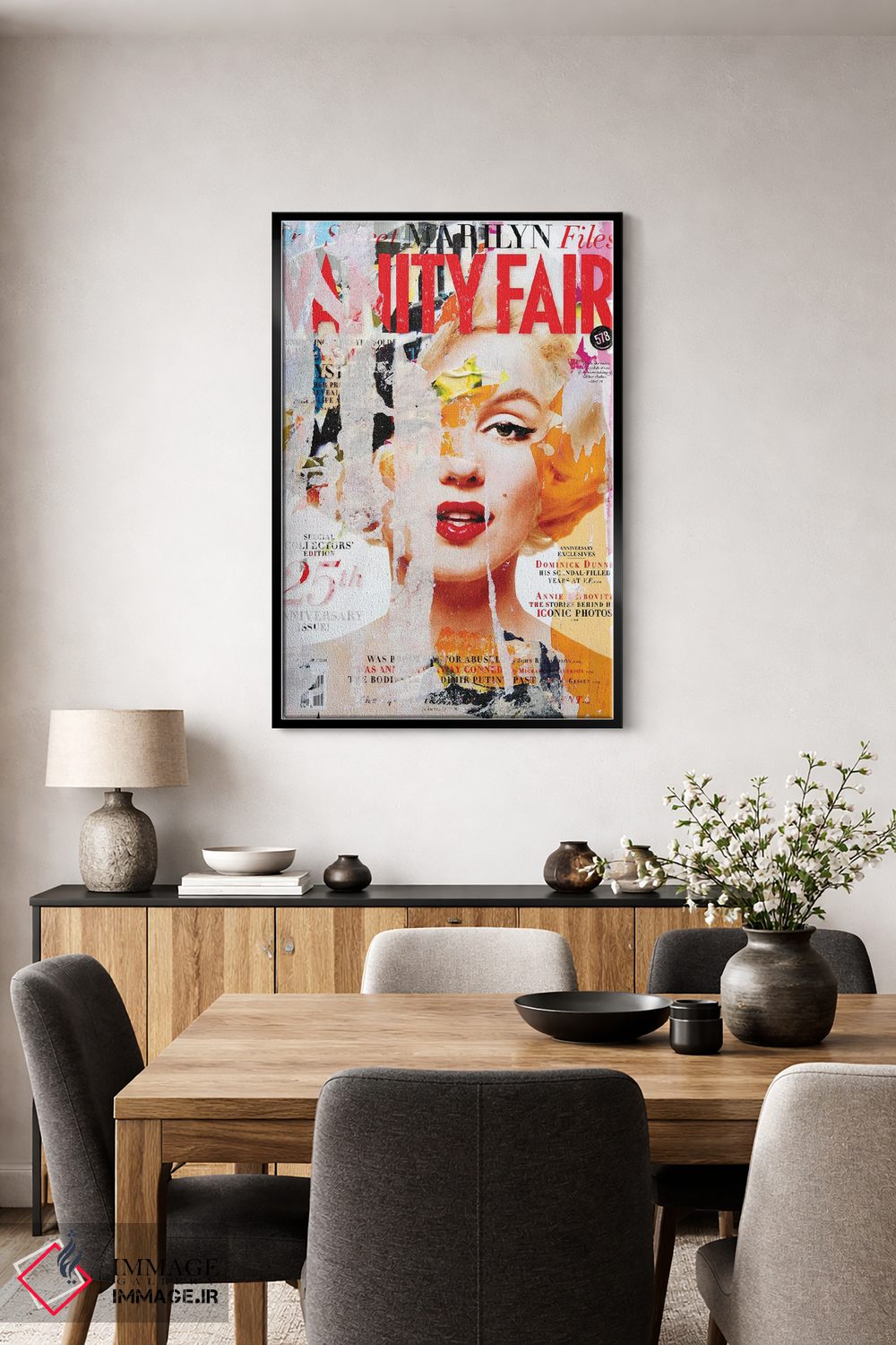تابلو دکوراتیو مرلین مونرو ونتی فر اثر کارین ورمیر - D5B