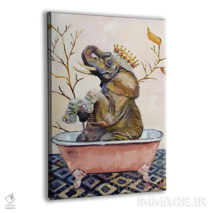 تابلو دکوراتیو آب بازی الی اثر کارن وبر - نمای پرسپکتیو محصول