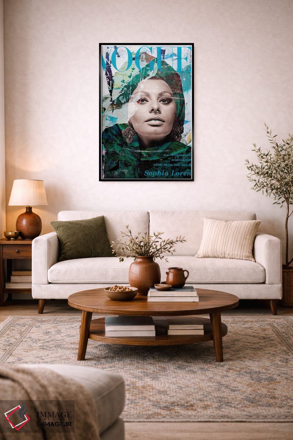 تابلو دکوراتیو سوفیا لورن اثر کارین ورمیر - D5B