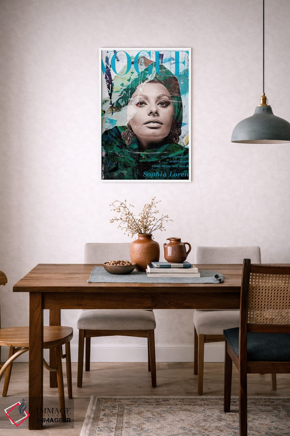 تابلو دکوراتیو سوفیا لورن اثر کارین ورمیر - D6W