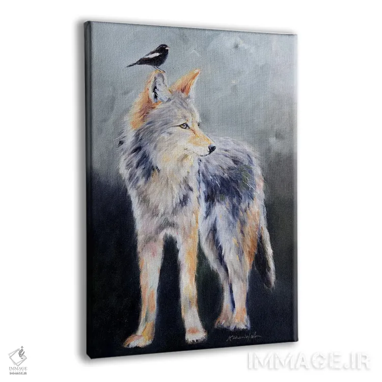 تابلو دکوراتیو روح کایوت اثر کارن وبر - نمای پرسپکتیو محصول