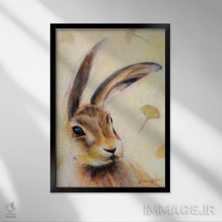 تابلو دکوراتیو جک جینکو اثر کارن وبر - نمای قابدار مشکی