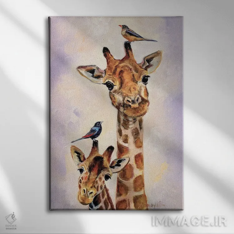 تابلو دکوراتیو گریس و دریما اثر کارن وبر - نمای روبهرو روی دیوار