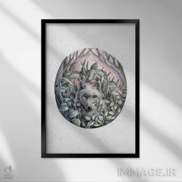 تابلو دکوراتیو آخرین نور اثر کیمرا واچنا - نمای قابدار مشکی