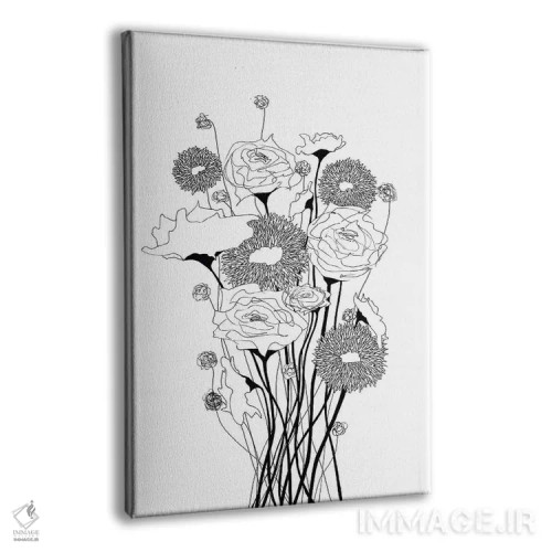 تابلو مینیمال دسته وحشی ۱ اثر کیلیگ وولد - نمای پرسپکتیو محصول