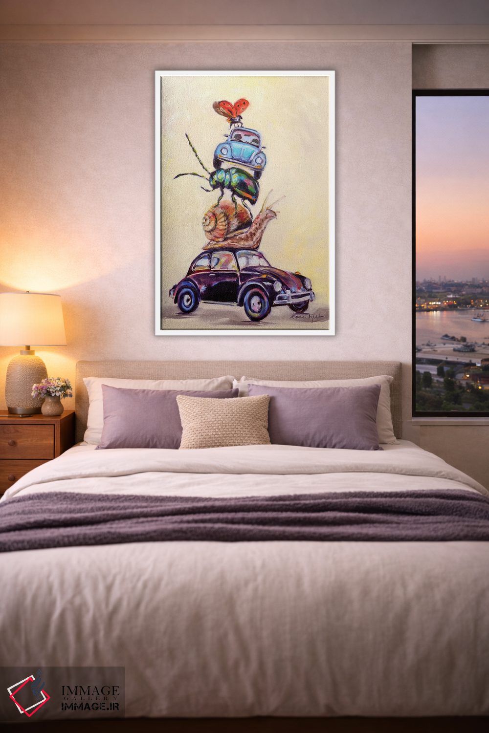 تابلو دکوراتیو حشرات لیسه ای اثر کارن وبر - D2W