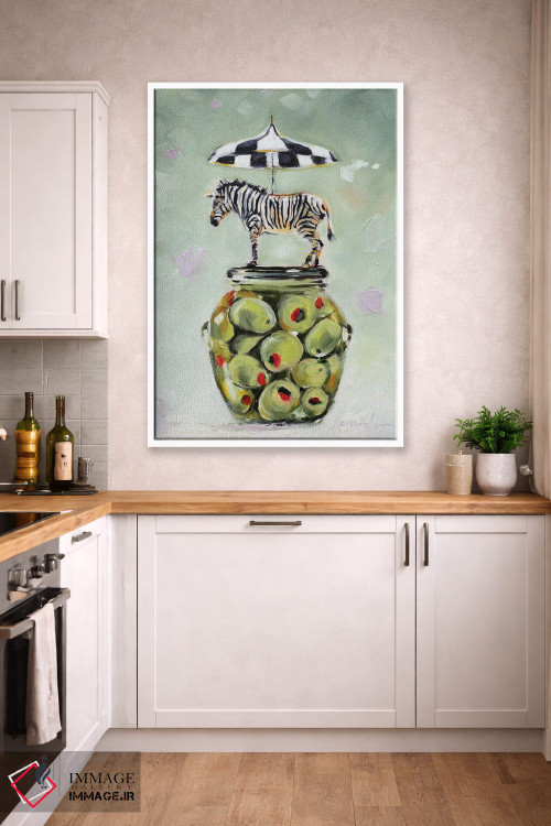 تابلو دکوراتیو راه راه و خال خالی اثر کارن وبر - D3W