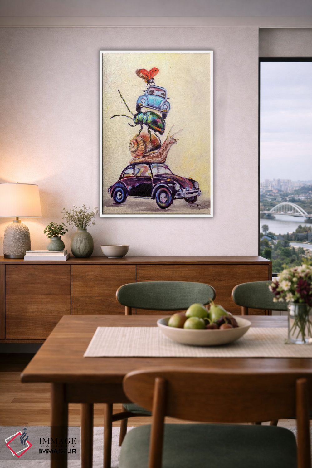 تابلو دکوراتیو حشرات لیسه ای اثر کارن وبر - D5W