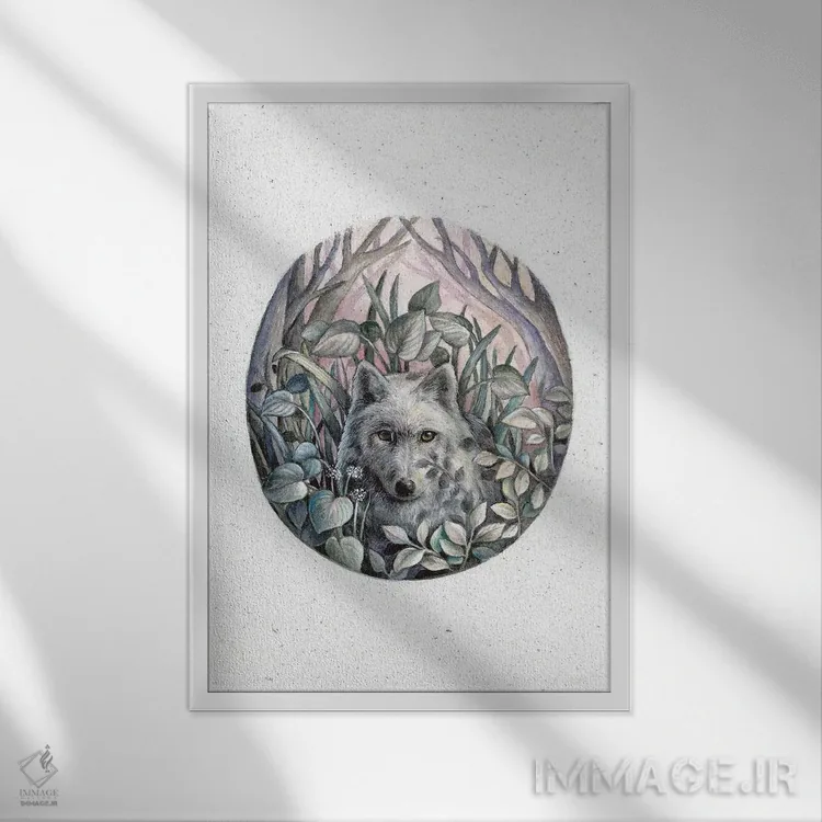 تابلو دکوراتیو آخرین نور اثر کیمرا واچنا - نمای قابدار سفید