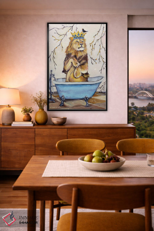 تابلو دکوراتیو شستشو مثل شیر اثر کارن وبر - D6B