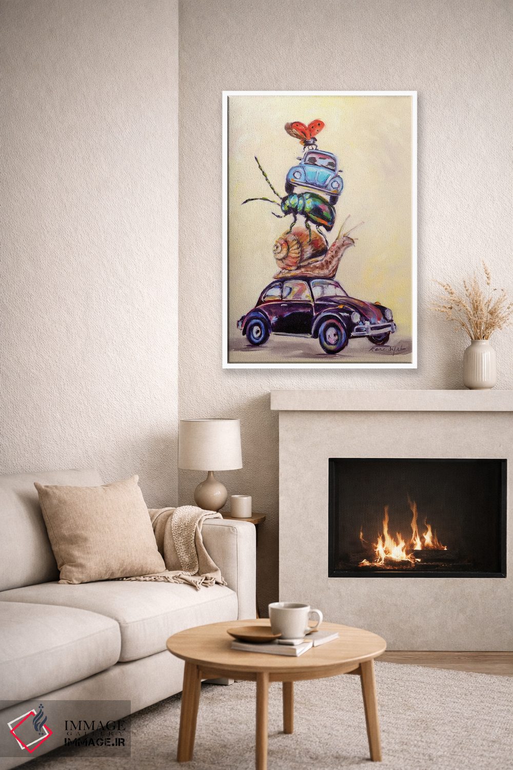 تابلو دکوراتیو حشرات لیسه ای اثر کارن وبر - D6W