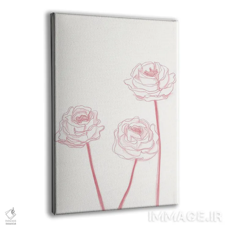 تابلو مینیمال شکوفه های صدتومانی ۲ اثر کیلیگ وولد - نمای پرسپکتیو محصول