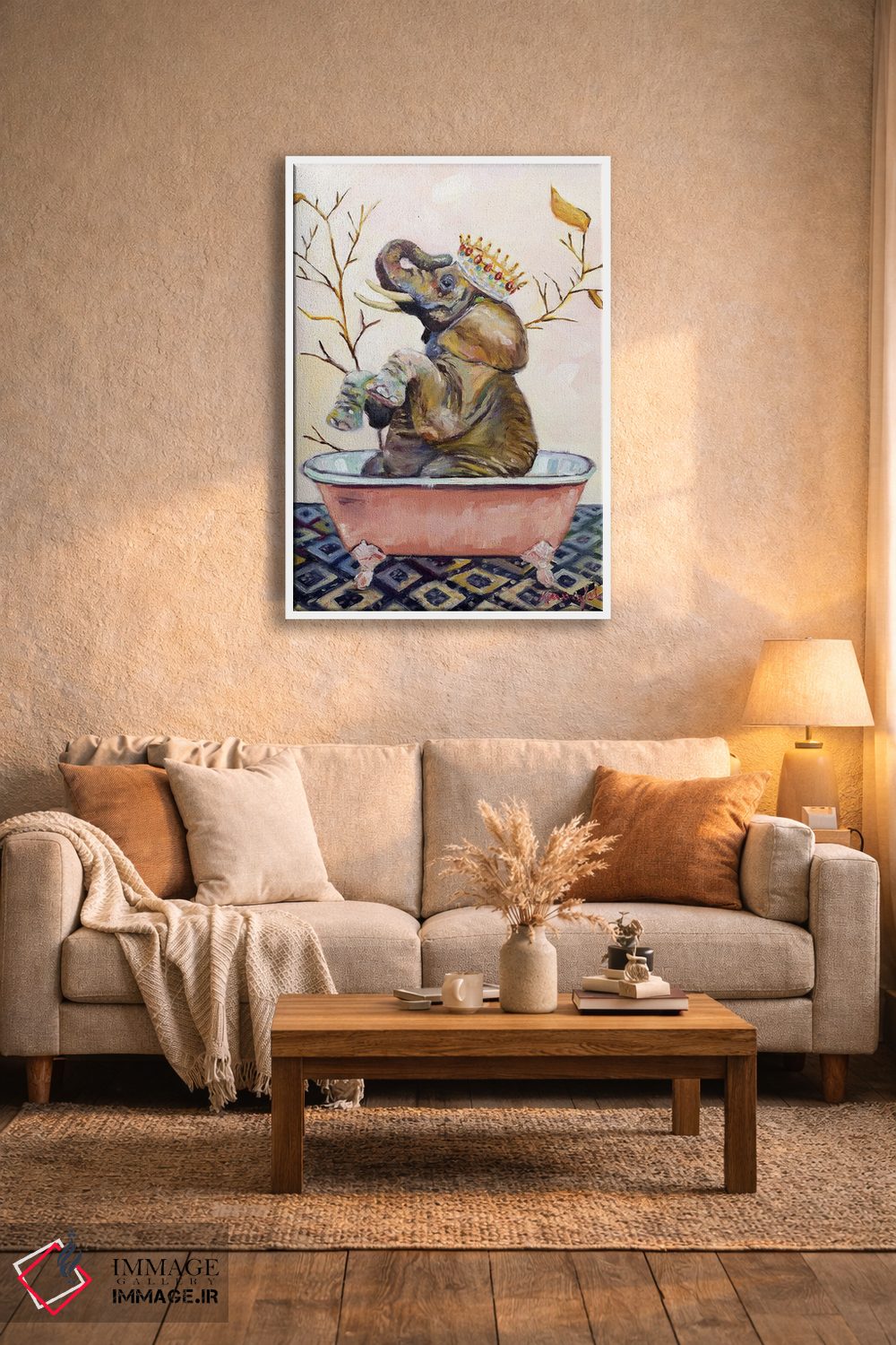 تابلو دکوراتیو آب بازی الی اثر کارن وبر - D3W