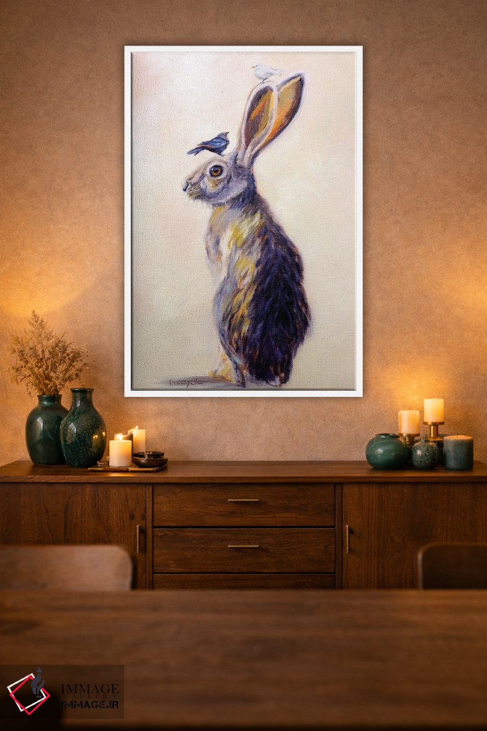 تابلو دکوراتیو سبک خرگوش اثر کارن وبر - D1W