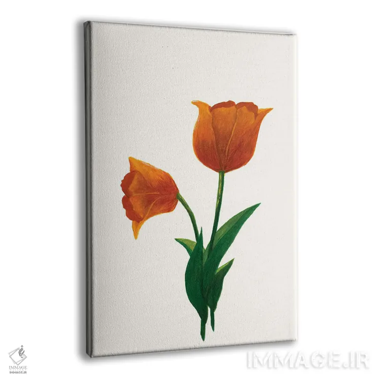 تابلو مینیمال لاله طلوع ۱ اثر کیلیگ وولد - نمای پرسپکتیو محصول