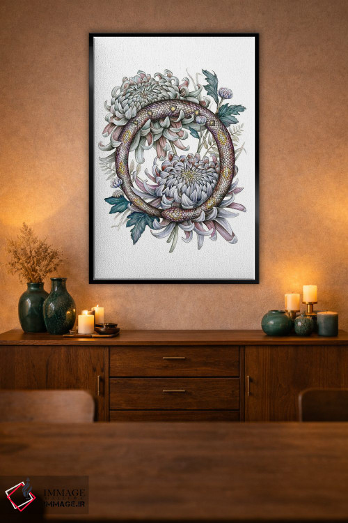 تابلو دکوراتیو اوروبروس اثر کیمرا واچنا - D1B