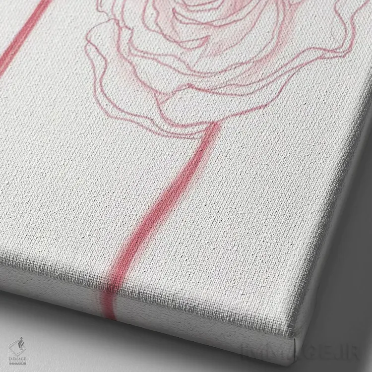 تابلو مینیمال شکوفه های صدتومانی ۳ اثر کیلیگ وولد - نمای نزدیک بافت بوم