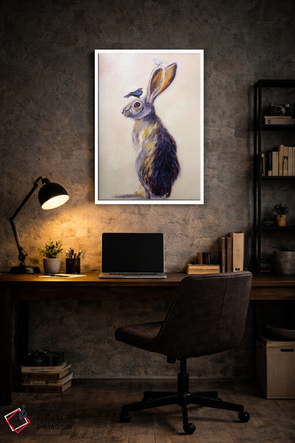 تابلو دکوراتیو سبک خرگوش اثر کارن وبر - D6W
