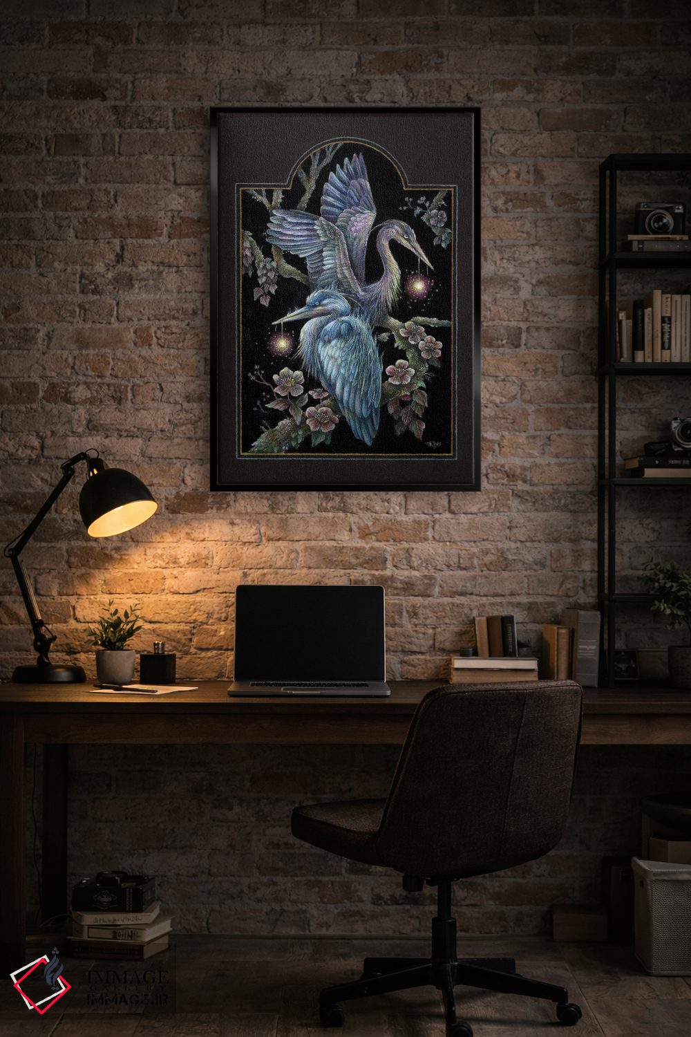 تابلو دکوراتیو حواصیل ها اثر کیمرا واچنا - D5B