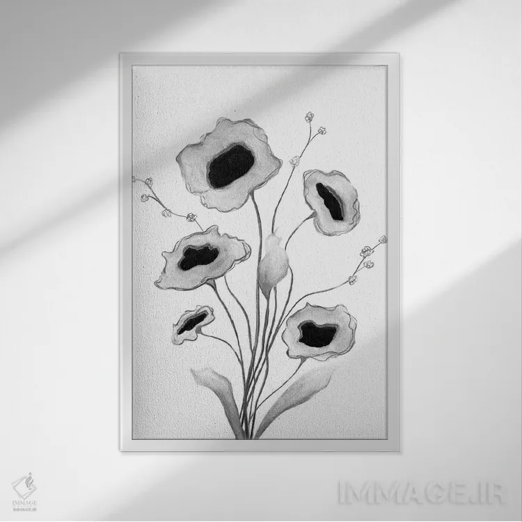 تابلو مینیمال لحظات نرم ۲ اثر کیلیگ وولد - نمای قابدار سفید