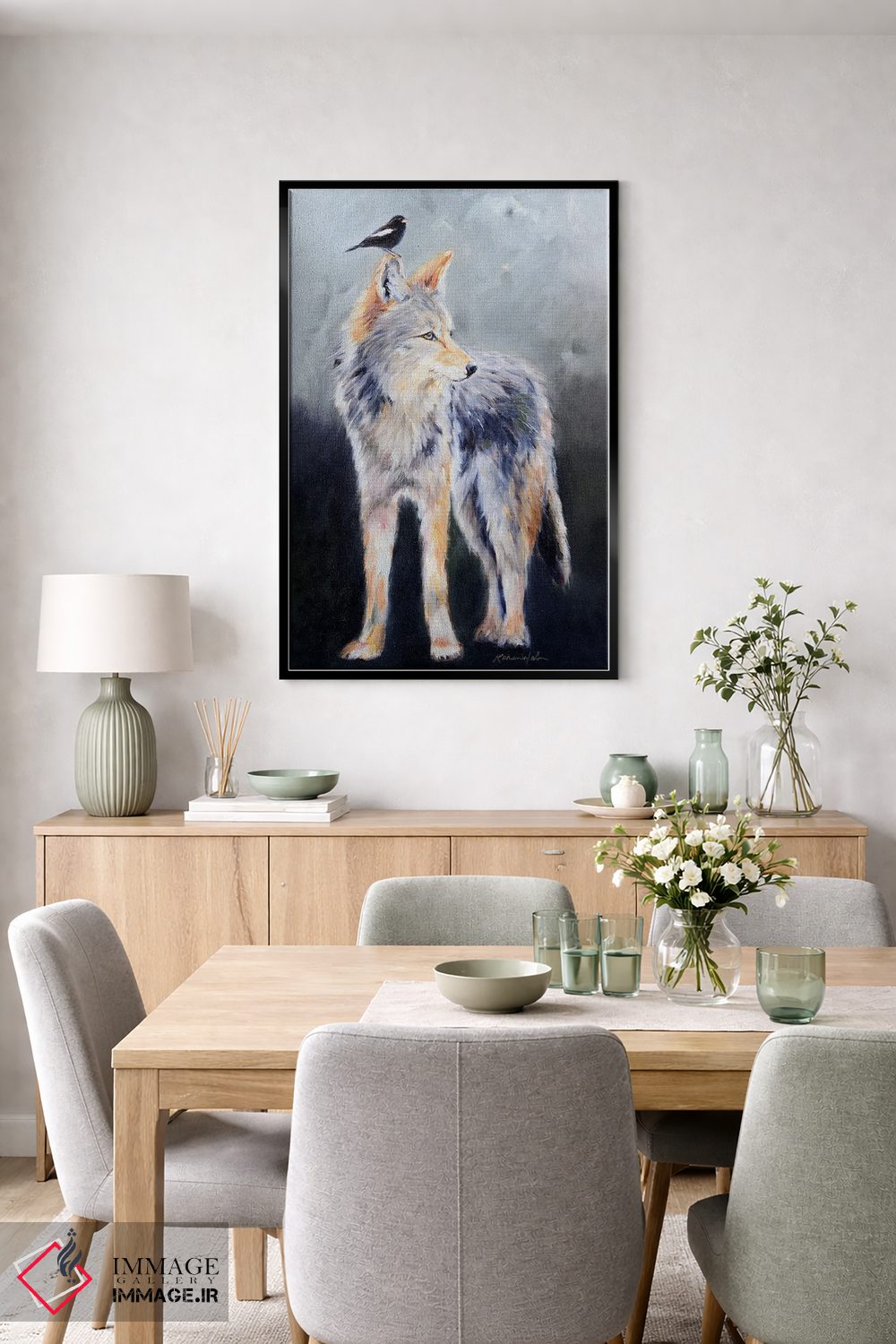 تابلو دکوراتیو روح کایوت اثر کارن وبر - D6B