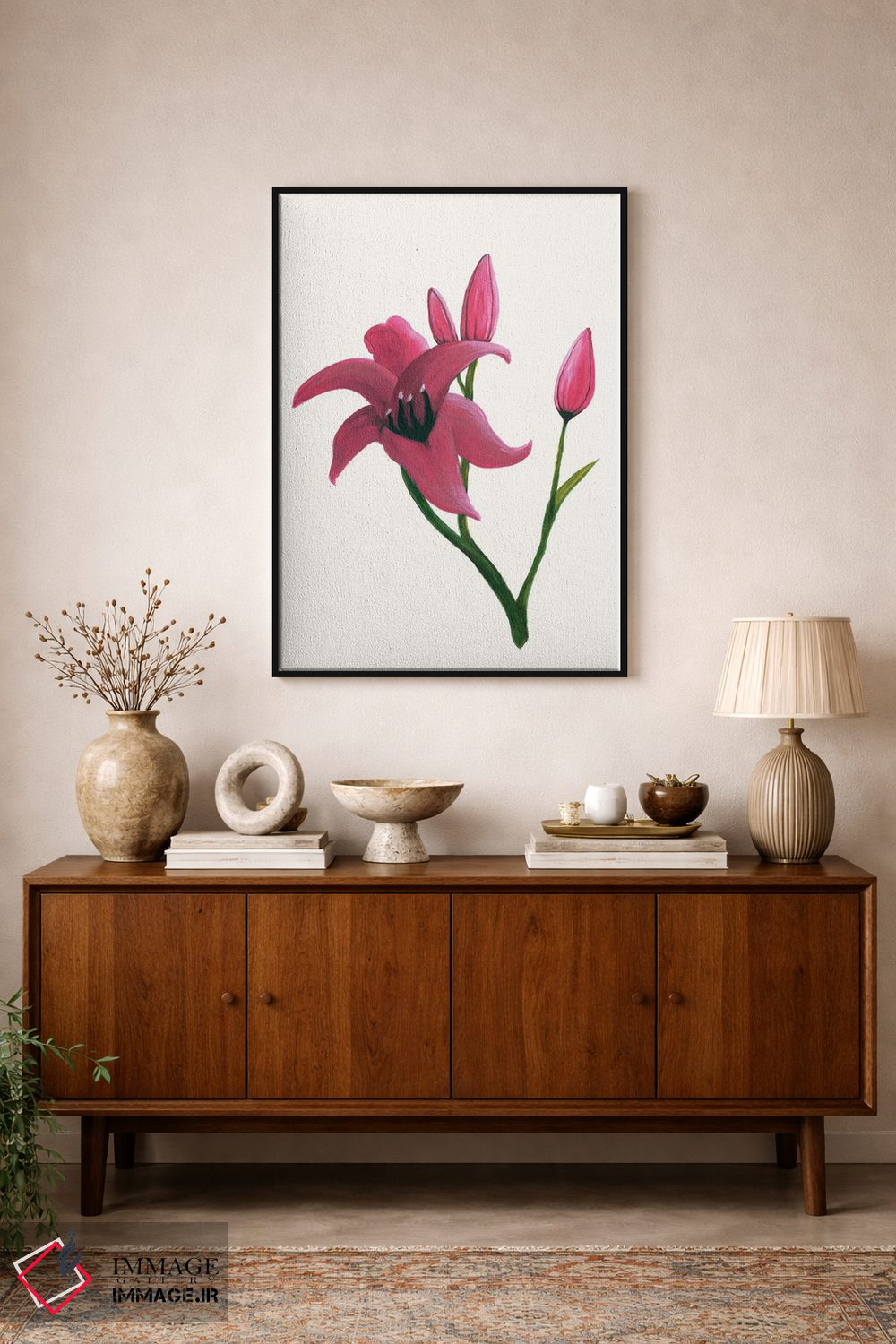 تابلو مینیمال سوسن روز روشن ۲ اثر کیلیگ وولد - D1B