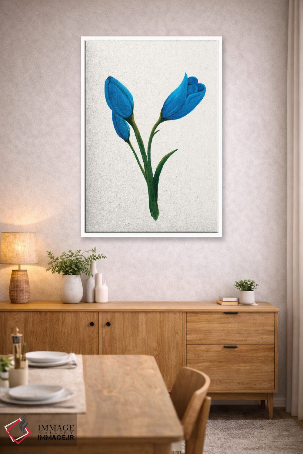 تابلو مینیمال سوسن روز روشن ۱ اثر کیلیگ وولد - D3W