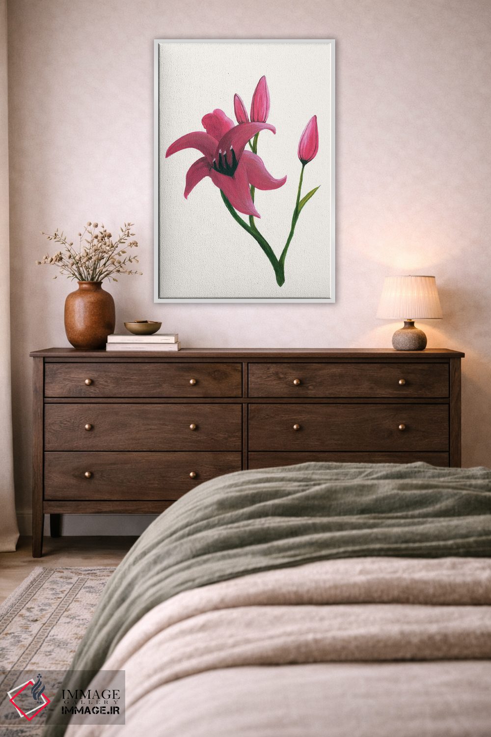 تابلو مینیمال سوسن روز روشن ۲ اثر کیلیگ وولد - D4W