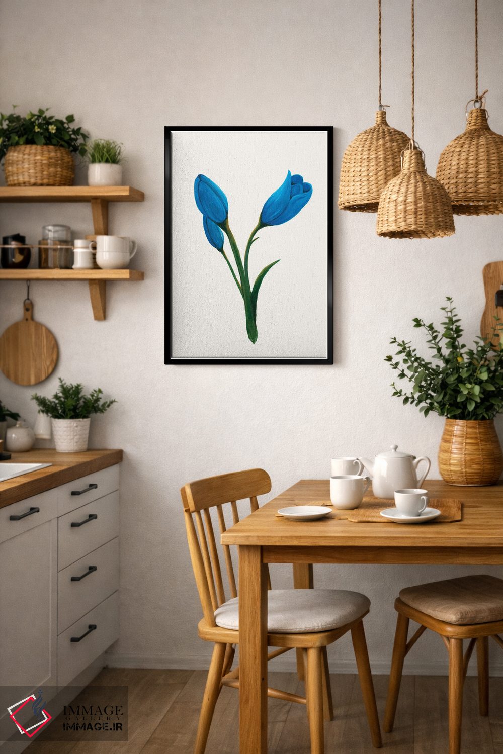 تابلو مینیمال سوسن روز روشن ۱ اثر کیلیگ وولد - D6B